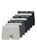 JACK & JONES Herren Jacbasic Trunks 7 Pack Noos Boxershorts, Light Grey Melange,...