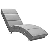 Casaria® Relaxliege XXL London 186x89x55cm Ergonomisch Stoff Gepolstert 180 kg...