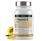 EXVital Vitamin E 400 I.E., 240 vegane Softgel Kapseln, mit D-Alpha-Tocopherol,...