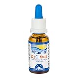 Dr. Jacob's Vitamin D3 Öl forte 20 ml I 2000 I.E. 50 µg D3 pro Tropfen I...