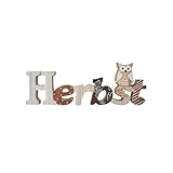 HEITMANN DECO - Holzschriftzug Herbst, braun/Natur, ca. 28cm