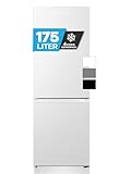 Heinrich´s Kühlgefrierkombination 175Liter, XXL, kühlschrank mit gefrierfach,...