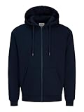 JACK & JONES Male Kapuzenjacke Einfarbig Kapuzenjacke