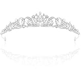 Lilbitty 1 Stück Silberne Strasskrone für Damen, Prinzessin Tiara Diadem,...