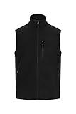 VELILLA Unisex Fleece Weste, Schwarz, XL