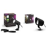 Philips Hue White & Color Ambiance Lily Gartenstrahler 1er schwarz 350lm...