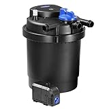 Gardebruk® Teichdruckfilter 16L 6000 Liter 11 Watt UVC Lampe Komplettset...