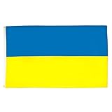 AZ FLAG - Flagge Ukraine - 90x60 cm - Ukrainische Fahne 100% Polyester mit...