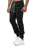 Tazzio Cargohose Herren Cargo Hose Jogger Chino Regular Fit Jeans 16610 Schwarz...