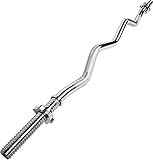CURL verchromte Langhantel 120 cm. | Schraubverschluss | Ø Stangenbelastung:...