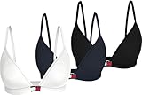 Tommy Hilfiger Damen 3er Pack BH Bralettes Triangle Ungepolstert, Mehrfarbig...