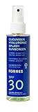 KORRES Cucumber Hyaluronic Splash Sonnenschutz Spray für Gesicht & Körper...