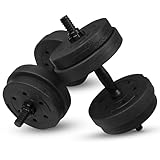 Fitby Verstellbare Hanteln 10 kg – Hantel-Set für Krafttraining –...