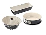 Dr. Oetker Backformen-Set Back-Trend – 3-teilig mit Springform, Gugelhupf &...