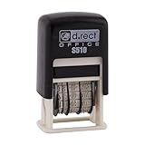 D.RECT S510 Datumsstempel 4mm Tag/Monat/Jahr Abdruckfarbe nicht mit Tinte...