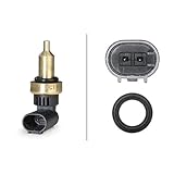 HELLA 6PT 358 058-191 Sensor, Kühlmitteltemperatur - 2-polig - geklemmt - mit...