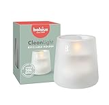 -Bolsius - CleanLight Zero Starterset - Nachfüllbare Kerze - Halter & Duftfreie...