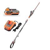 Fuxtec Akku Hochheckenschere 20V FX-E1HH20-SET Elektro Teleskop Heckenschere zum...
