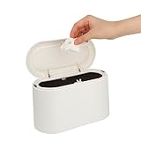 talifoca Tischmülleimer mit Aufpoppen Deckel, 2L Mini Mülleimer Klein,...