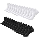 FALARY Sneaker Socken Herren Damen 12 Paar Kurze Halbsocken...
