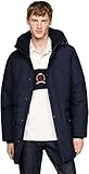 Tommy Hilfiger Herren Daunenmantel Rockie Utility Parka mit Knopfleiste, Blau...
