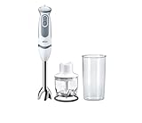 Braun Stabmixer MQ 5220WH Stabmixer – MultiQuick 5 Vario Pürierstab mit...
