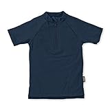 Sterntaler Badeshirt kurzarm uni - UV-Schutz 50+ Schwimmshirt mit Stehkragen -...