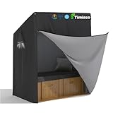 Timisea Strandkorb Schutzhülle Winterfest, 420 Oxford Gewebe Strandkorbhülle...