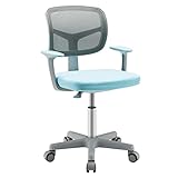 COSTWAY 360° Drehbarer Kinderschreibtischstuhl, 80-91,5 cm Höhenverstellbarer...