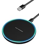 Sanicata Wireless Charger 15W Max Induktive Kabellose Ladestation, für iPhone...