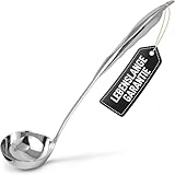 Zulay Küche 13' Edelstahl Suppenkelle – Comfort Grid Schöpfkelle mit langem...