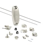 BURG Drehstangenschloss-Set mit Stangen, Schrankschloss, silber, Stangenschloss...