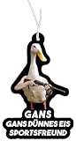 2x Duftbaum mit Gans dünnes Eis Sportsfreund Motiv, Auto Duftspender, Duftbaum...