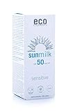 eco cosmetics eco Sonnenmilch 50+ sensitive, wasserfest, vegan, ohne...