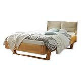 TJARK Modernes Massivholzbett 180x200, Fichte - Komfortables & hochwertiges...