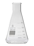 Borostar Erlenmeyerkolben (Boro 3.3), mit Graduierung, enghalsig, 300 ml