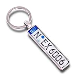 Personalisierter Schlüsselanhänger mit KFZ-Kennzeichen individuelles Geschenk...