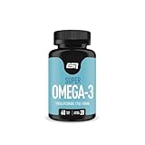 ESN Super Omega-3, 60 Kapseln, hochdosiert Fischöl mit 400 mg EPA und 300 mg...