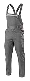 Högert Technik – Arbeitsschutz Latzhose FABIAN, Dunkelgrau Hosen für Herren...