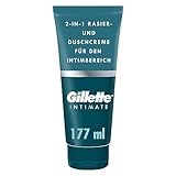 Gillette Body & Intimate 2-in-1 Rasier-und Duschcreme, sanfte Formel, formuliert...