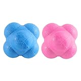 Laroal 2er-Pack Reaktionsbälle, sechseckiger Agility-Trainingsball zur...