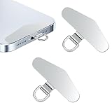 flintronic Handykette Universalpads, 2 Stück, Metallring, Telefon Halteband...