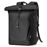 Inateck 25L-30L RollTop Rucksack Herren Damen 17 Zoll Laptop Rucksack Schwarz...