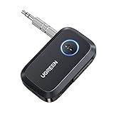 UGREEN Aux Bluetooth Adapter Auto Bluetooth 5.3 Empfänger Freisprechanruf,...