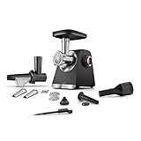 Bosch MultiPower Serie 6 Fleischwolf MFWS650B, 3 Lochscheiben (3, 4,5 und 8 mm),...