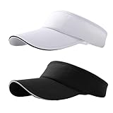 NHTJTHE 2pcs Visor Cap, Atmungsaktiv und Schweißabsorbierend Sommerkappe Kappe...