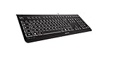 CHERRY KC 1000, Kabelgebundene Tastatur, Deutsches Layout (QWERTZ), Plug & Play...