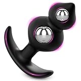 AMZII G-2.0 Anal Plug Buttplug mit 2er Inneren Analkugeln & Extra Großer...