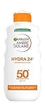 Garnier Ambre Solaire Hydra 24H Sonnenschutz-Milch LSF 50+, schnell einziehend,...