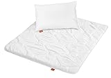 sleepling 197121 Kinder Betten Set | Kinderkopfkissen Kissen 40 x 60 cm +...